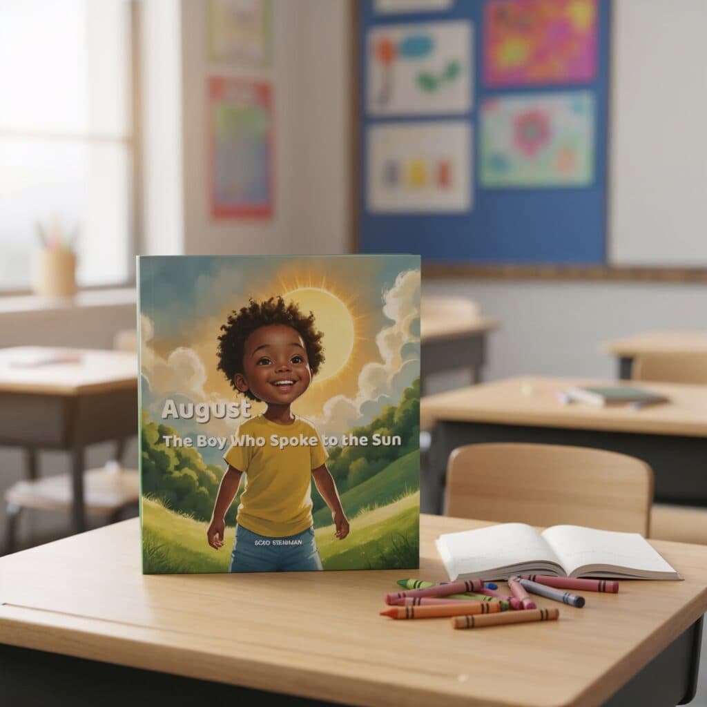 August: The Boy Who Spoke to the Sun - Book Cover